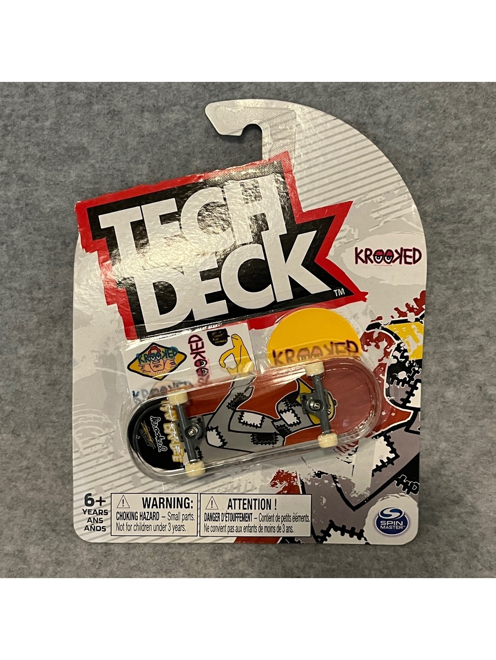 Tech Deck Krooked Skateboards 96mm Fingerboard Bendable Graphic New Sealed